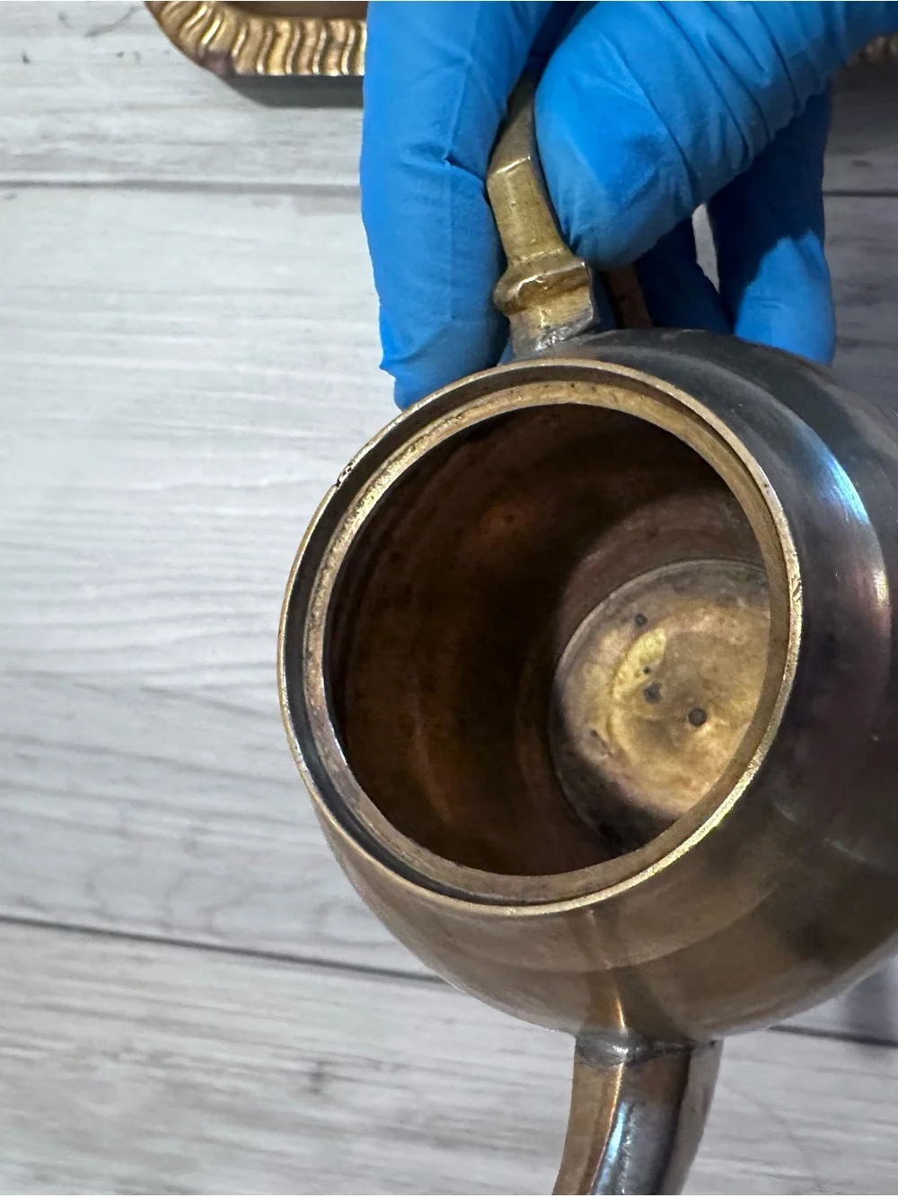Antique Brass Tea Set - 8 Piece